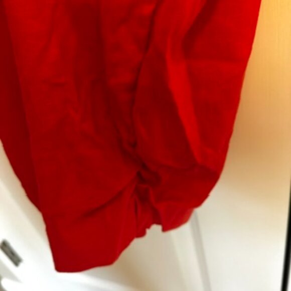 XL NWT Farm Rio CHERRY RED LINEN JUMPSUIT ROMPER- NWT - Picture 4 of 12